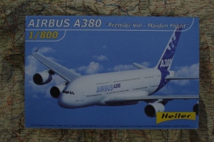 AIRBUS A380 passagiers vliegtuig schaal 1:800 Heller